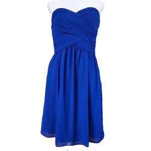 NWT Lauren Ralph Lauren Evening Blue Formal Dress Womens Size 8 Special Occasion
